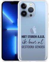 Geschikt voor Apple iPhone 13 Pro Hoesje Niet Storen A.U.B. - Designed by Cazy