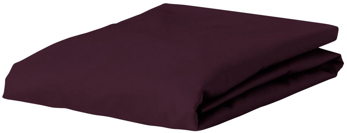 ESSENZA Premium Percale Hoeslaken Burgundy - 180x210