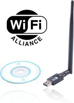 WiFi adapter USB - 300MBPS 2.4-5GHz - +5 dBi extra bereik