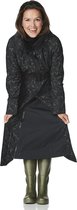 Bonita long raincoat black/moss-XXL