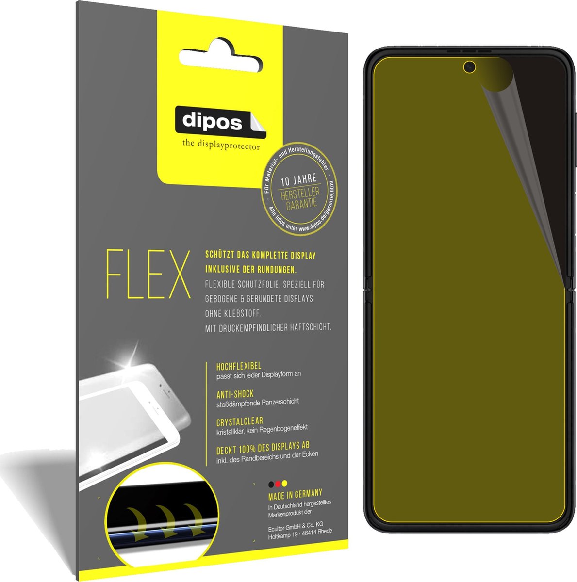 3x Pellicola per Alcatel Idol 5s protettiva, rivestimento al 100
