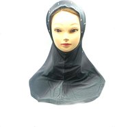 Zwarte hoofddoek met stenen, mooie hijab.