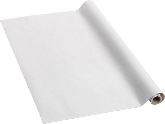 Stout legaal Mens Witte kraft pakpapier cadeaupapier inpakpapier - 10 meter x 100 cm - 2  rollen | bol.com