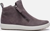 Ecco Soft 7 W enkellaarsjes grijs - Maat 37