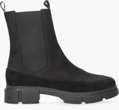 Tango | Romy 22-c black nubuck boots/suede detail - black sole | Maat: 40