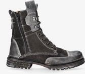 Yellow cab | Sergeant 4-c grey mid lace up boot - multicolour sole | Maat: 45