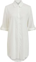 VILA VILEENA 3/4 SHIRT DRESS Cloud Dancer Dames Jurk - Maat 44