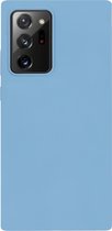 BMAX Siliconen hard case hoesje geschikt voor Samsung Galaxy Note 20 Ultra / Hard Cover / Beschermhoesje / Telefoonhoesje / Hard case / Telefoonbescherming - Blauw