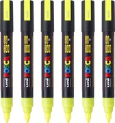 Posca Stiften PC-5M Medium Tip - verfstiften - Geel - 6 stuks