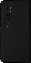 BMAX Leren bookcase hoesje voor Xiaomi Mi Note 10 Pro - Lederen book cover - Beschermhoesje - Telefoonhoesje - Hard case - Telefoonbescherming - Zwart