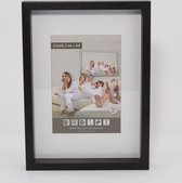 Houten Fotolijst - Profiel M153 - 40 x 50 cm - Zwart Verdiept