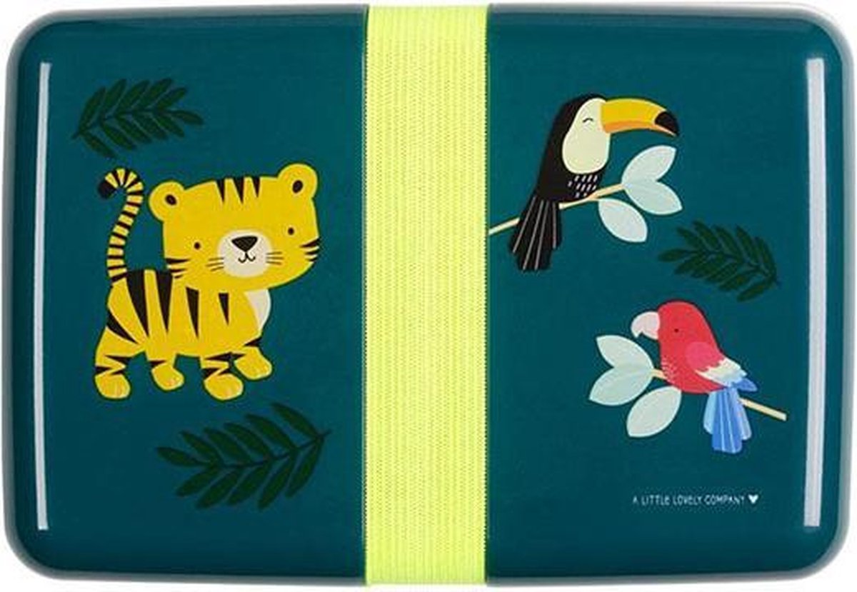 Broodtrommel / Lunch box: Jungle tijger | A Little Lovely Company