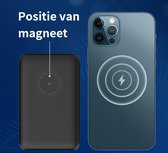 Magnetische draadloze 10.000mAh-powerbank - Zwart - Compatibel met MagSafe voor het Opladen van de iPhone 12 Serie