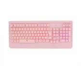 White Shark Mikasa gaming keyboard - roze -met verlichting US Layout