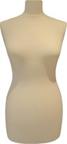 Losse hoes voor paspop/buste - Rekbaar van maat 32 tm 46 - Beige hoes