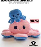 Vulpes Goods® Mood octopus XL 30 cm - Octopus Knuffel - Mood knuffel  - Tiktok knuffel - LIMITED EDITION - Knuffeldier - Omkeerbaar