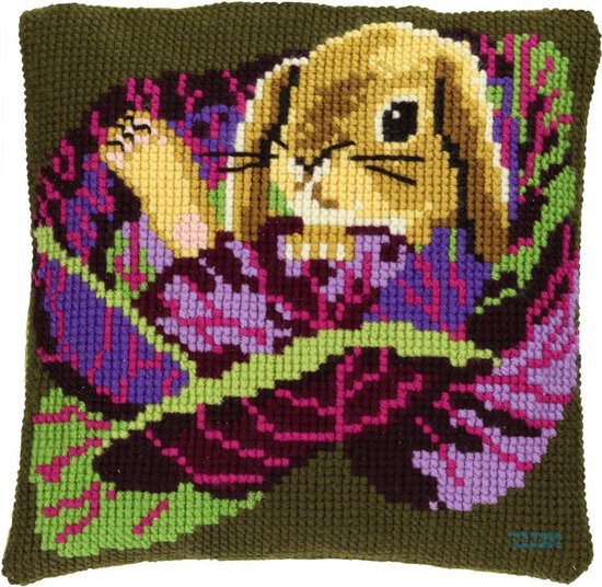 Trimits Cross Stitch Kussen Kit, Kussen Terug Inbegrepen, Voorbedrukt