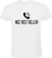 Mij niet bellen Heren t-shirt | Martin Meiland | Chanteau Meiland | wijnen | gezeik | grappig | cadeau | Wit