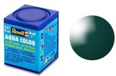 Revell Aqua #62 Moss Green - Gloss - RAL6005 - Acryl - 18ml Verf potje
