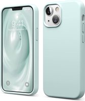 HB Hoesje Geschikt voor Apple iPhone 13 Turquoise - Siliconen Back Cover