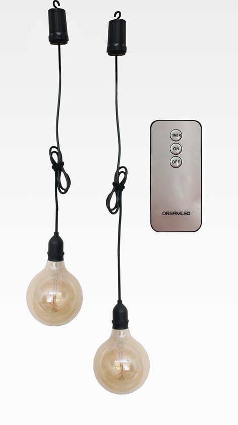 Zorg Vierde Donder Dreamled Deco LED hanglamp op batterijen - duopack | bol.com
