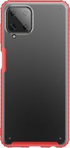 Samsung Galaxy A22 4G Hoesje - Mobigear - Shockproof Serie - Hard Kunststof Backcover - Rood - Hoesje Geschikt Voor Samsung Galaxy A22 4G