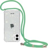 Casetastic Apple iPhone 12 Mini Hoesje met koord - Lanyard Case - Stars Print