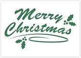 QBIX Merry Christmas Sjabloon A4 Formaat Kunststof - Uitsnede 26cm breed