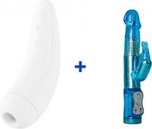 Satisfyer Curvy 2+ - Wit - Luchtdruk Vibrator + Rabbit Vibrator - Tarzan Vibrator