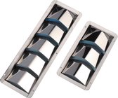 Ventilatierooster 3-weg r.v.s.