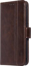 Hoesje iPhone 11 pro - Luxe Telefoonhoesje voor Apple iPhone 11 pro - Hoogwaardig Leren Bookcase - Lederen Wallet Case - Luxe Uitstraling - Pasjeshouder 3 stuks - Portemonnee - Bruin