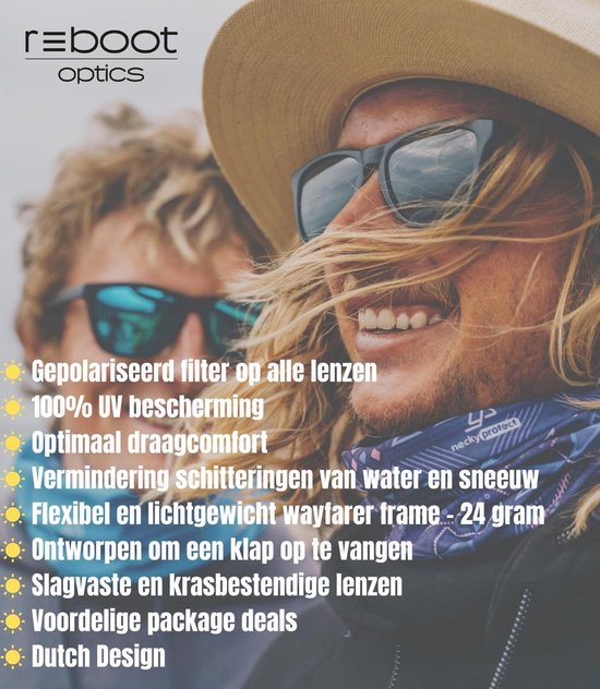 Reboot Optics® Zonnebril Heren - Zonnebril Dames - Polarized - Gepolariseerd - 2-pack van Reboot Optics® — afbeelding 2
