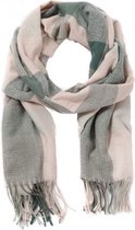 Dielay - Zachte Sjaal met Ruit - 180x70 cm - Groen