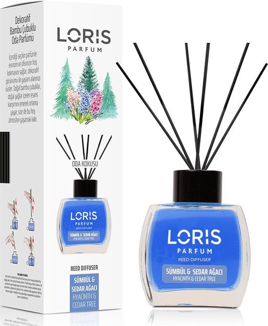 Loris Parfum - Hyacinth & Cedar Tree - Huisgeuren - Geurstokjes