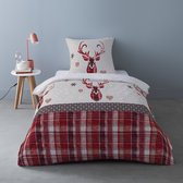 Luxe Flanel dekbedovertrek 1 persoons Adara