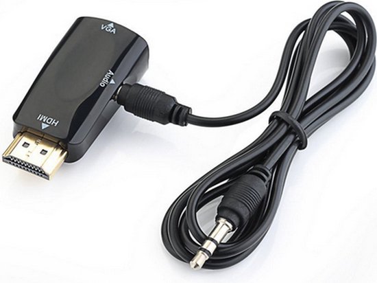 HDMI-in naar VGA-out adapter met audio uitvoer Jack 3.5mm HDMI 1.3 /  HaverCo | bol.com