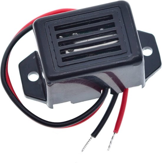 QWORK 8 Stück Elektronischer Summer, 3-24 V Active Buzzer 87 dB, Buzzer