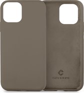 Coverzs Luxe Liquid Silicone case geschikt voor Apple iPhone 13 Mini hoesje - Grijs - Geschikt voor iPhone 13 Mini case - Grijze case - Beschermhoesje - Backcover hoesje - Grijs