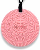 Chewzoo® - Bijtketting  Koekje - Kauwketting Cookie - Zalmroze