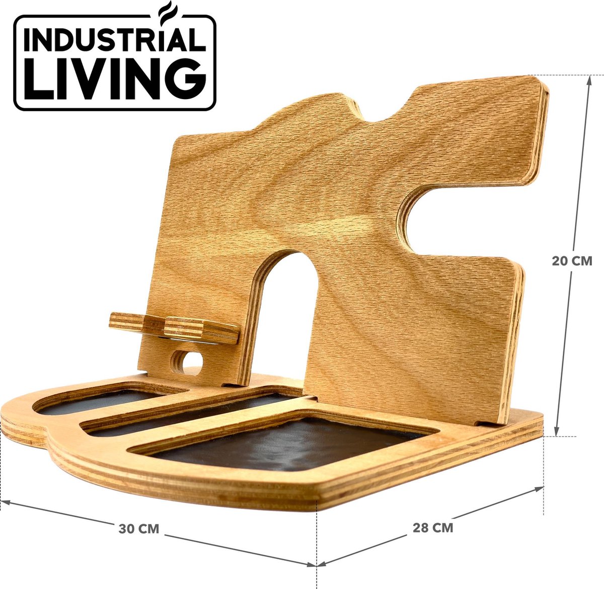 Valentijnscadeaus voor mannen houten telefoon docking station papa Valentijnscadeaus voor mannen houten telefoon docking station papa