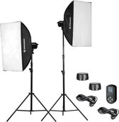 Bresser Fotostudioset -BR-60S LED-Kit - Incl. 2 Lampen en Dimbaar