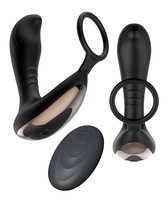 SweetyToys - Prostaat Vibrator Mannen met Cockring - Stimulator met Afstandsbediening - Sex Toys voor Koppels - Black