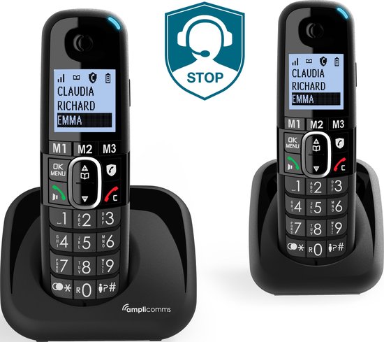 Amplicomms BT1502 Duo Dect telefoon voor de vaste lijn foto 4
