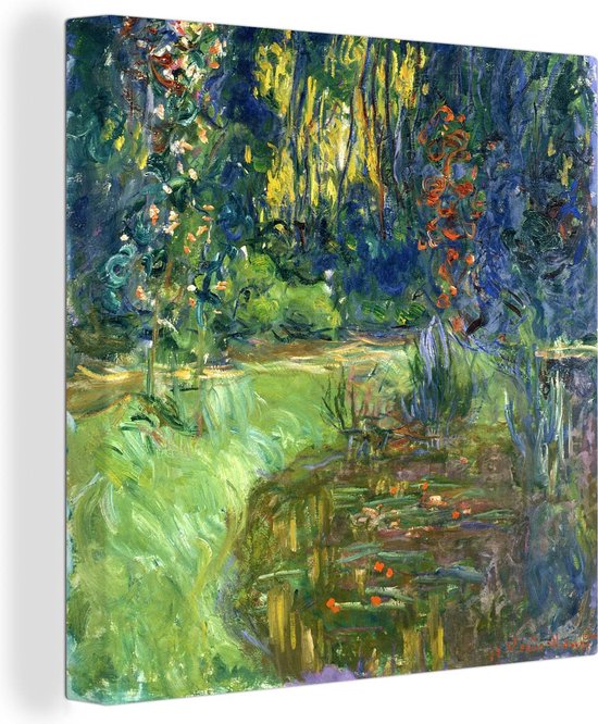Toile Peinture Étang aux nénuphars - Claude Monet - 50x50 cm - Décoration murale