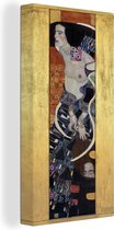 Canvas Schilderij Judith II Salomè - Gustav Klimt - 20x40 cm - Wanddecoratie