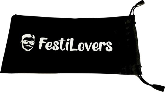 FestiLovers Hartjes Spacebril - Festival Bril - Paars - FestiLovers