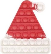 Pop it – winter – kerst – fidget toys – muts – rood – wit - Kerstcadeau