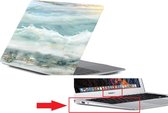 Macbook Case Cover Hoes voor Macbook Air 13 inch t/m 2017 A1466 - A1369 - Marmer Golven