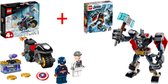 LEGO Marvel Avengers 4+ Captain America Hydra Confrontatie - 76189 - LEGO Marvel Avengers Thor Mechapantser - 76169 - Lego - 6+ - Avengers Marvel -