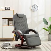 Medina Massagestoel verstelbaar kunstleer grijs
